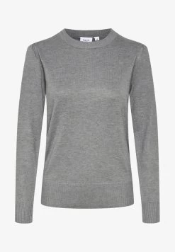 Saint Tropez MILASZ - Strickpullover - Mist Grey Melange -Frauen Geschäft 388dbbd01d914276851f929f61693574