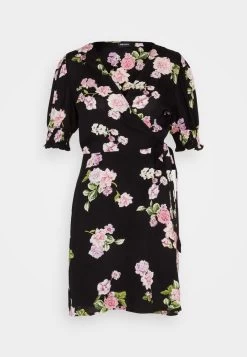 Pieces PCTALA WRAP DRESS - Freizeitkleid - Black -Frauen Geschäft 39ed59a306ac4458acb794b71c49f901