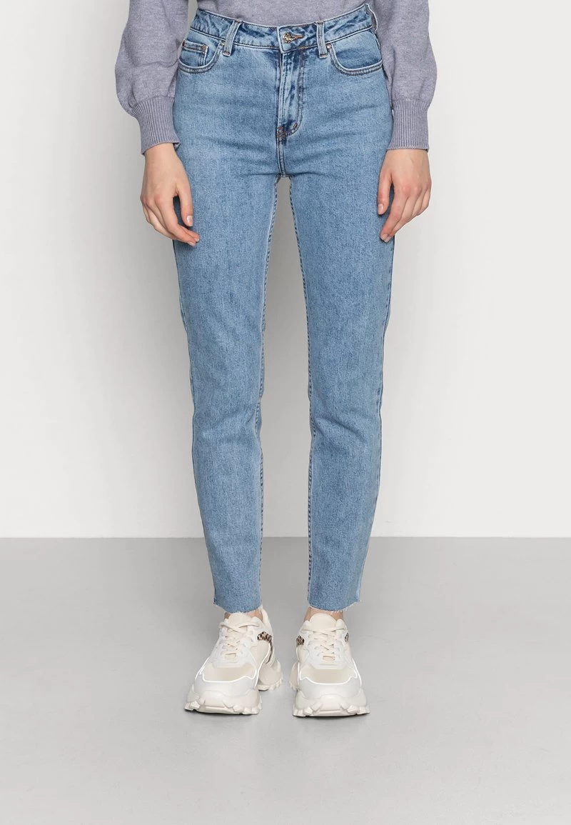 ONLY ONLEMILY RAW MAE - Jeans Straight Leg - Light Blue Denim 3 ONLY ONLEMILY RAW MAE - Jeans Straight Leg - Light Blue Denim