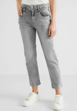 STREET ONE Jeans Straight Leg - Grau