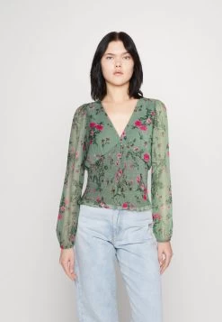 Vero Moda VMROSA V NECK SMOCK - Langarmshirt - Laurel Wreath