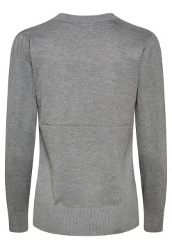 Saint Tropez MILASZ - Strickpullover - Mist Grey Melange -Frauen Geschäft 3b7df44224364cd7874e880f8c0b629f