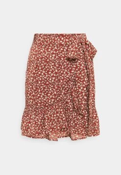 ONLY ONLOLIVIA WRAP SKIRT - Wickelrock - Henna