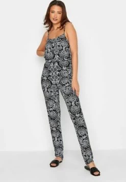 Next BELTED WIDE LEG STANDARD - Jumpsuit - Navy Aztec -Frauen Geschäft 409e8fafc8e5490aa19f5a0c79486f1f