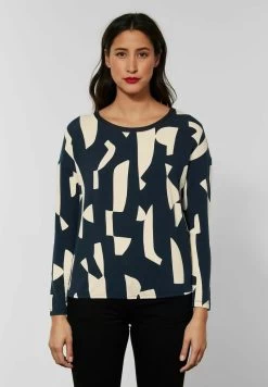 STREET ONE LANGARM MIT PRINT - Langarmshirt - Blau -Frauen Geschäft 4166e784d2094bf08dbbc5a48583cc4c 1