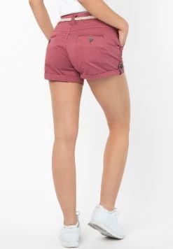 MIT DETAILS - Jeans Shorts - Dark Rose -Frauen Geschäft 41899c375d0848efbe5d4864890b1465