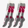 2 PAAR - Kniestrümpfe - Wollweiss Grau Rot 2 2 PAAR - Kniestrümpfe - Wollweiss Grau Rot -Frauen Geschäft 451578dc4d4543f594a3be5b2b1c289f