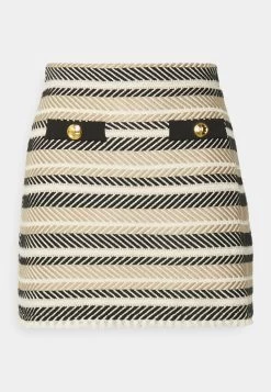 Elisabetta Franchi WOMANS SKIRT - Minirock - Burro/tortora/nero -Frauen Geschäft 456d33daa501438b94a1a7abbff5e953