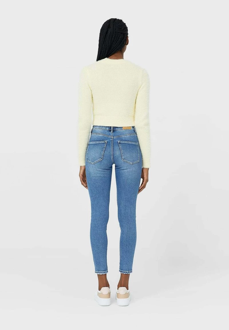 Stradivarius Jeans Skinny Fit - Mottled Light Blue 5 Stradivarius Jeans Skinny Fit - Mottled Light Blue – Bild 3