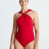 Oysho DRAPED - Badeanzug - Red