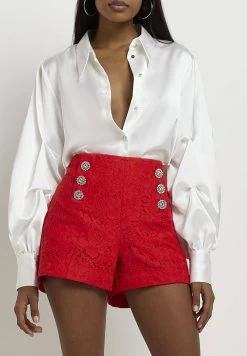 RIVER ISLAND Shorts - Red -Frauen Geschäft 48aa6f7b954946ca9b4e45853e904fc1