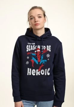 Henry Tiger SPIDER-MAN CLASSIC TIS THE SEASON - Kapuzenpullover - Navy Blue