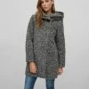 Vila Kurzmantel - Light Grey Melange