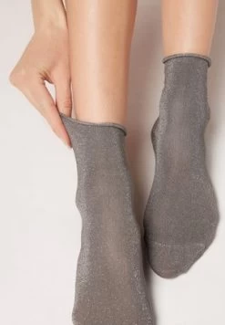 Calzedonia Socken - Metallic Black 13 Calzedonia Socken - Metallic Black -Frauen Geschäft 49eb98c0b3284e88a4efb23f9d501683