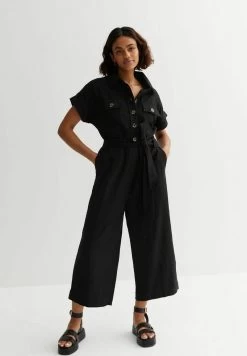 New Look PETITE BELTED UTILITY - Jumpsuit - Black