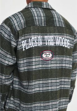 Pegador BALE LOGO EMBROIDERY ZIP SHIRT UNISEX - Hemdbluse - Forest Green/rock Grey -Frauen Geschäft 4d90c92bbd6b4d2595628c52e667332e