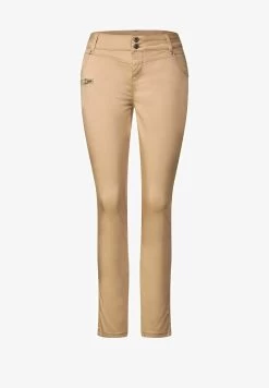 STREET ONE MIT ZIPPER - Stoffhose - Beige -Frauen Geschäft 4db9b9acf5da462b87675af8fa0bcdf4