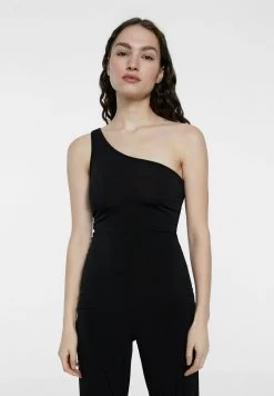 Stradivarius WITH CRISS CROSS BACK - Jumpsuit - Black -Frauen Geschäft 4de7709f10664f98896756ed4fc8ac51