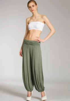 HAREMS - Stoffhose - Oliv Grün -Frauen Geschäft 4e08277e5d524bb397a4902af01a7816 1