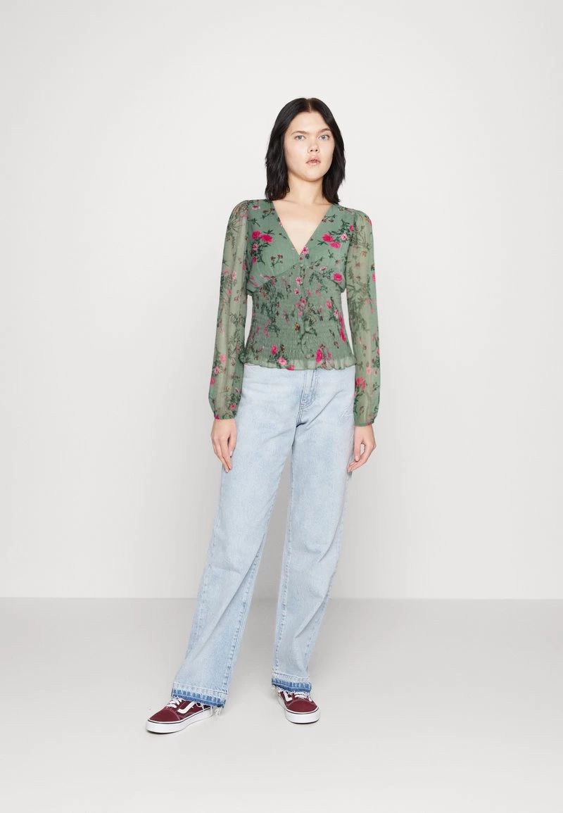 Vero Moda VMROSA V NECK SMOCK - Langarmshirt - Laurel Wreath 4 Vero Moda VMROSA V NECK SMOCK - Langarmshirt - Laurel Wreath – Bild 2