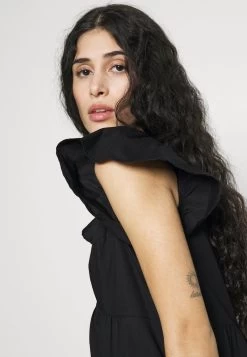 Vero Moda Petite VMJARLOTTE CALF SLIT DRESS - Freizeitkleid - Black -Frauen Geschäft 544e45b0ee834109ac24e8b9ee72b47a