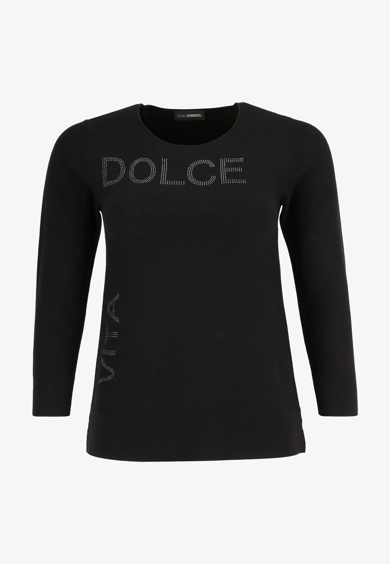 MIT SCHRIFTZUG - Strickpullover - Schwarz 3 MIT SCHRIFTZUG - Strickpullover - Schwarz