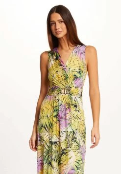 MORGAN STRAIGHT WITH VEGETAL PRINT - Maxikleid - Multi Coloured