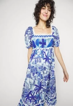 Farm Rio SWEET RIO MIDI DRESS - Freizeitkleid - Sweet Rio Off-white -Frauen Geschäft 5b217cf043f64e4c8a85dc9a36eb910b