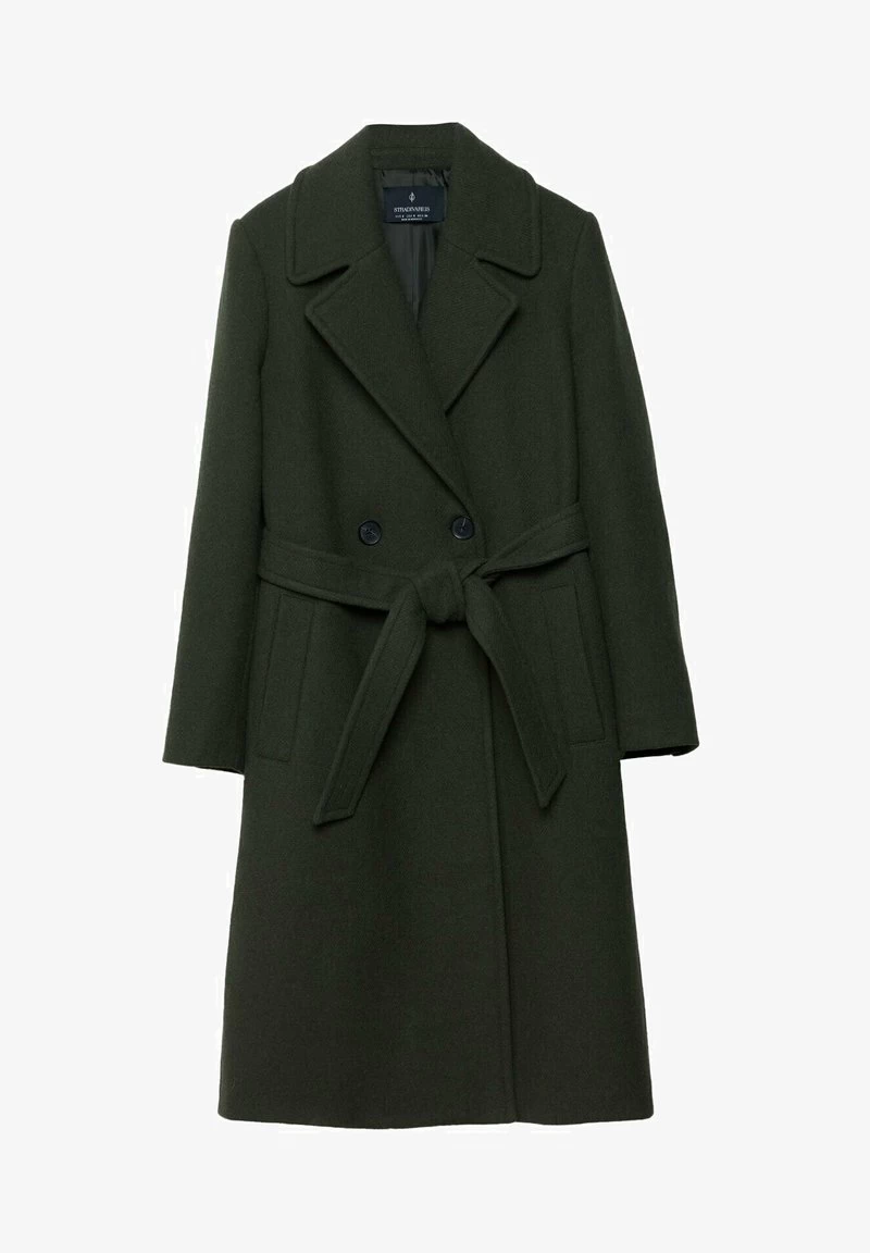 Stradivarius BASIC MIT GÜRTEL - Klassischer Mantel - Khaki 7 Stradivarius BASIC MIT GÜRTEL - Klassischer Mantel - Khaki – Bild 5