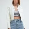 Kunstlederjacke - White -Frauen Geschäft 5c79cf01a26140abae85d385b40f7362