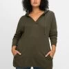 Sheego PULLOVER - Kapuzenpullover - Dunkeloliv -Frauen Geschäft 5efc5da010744e10becc798a32e4c14f