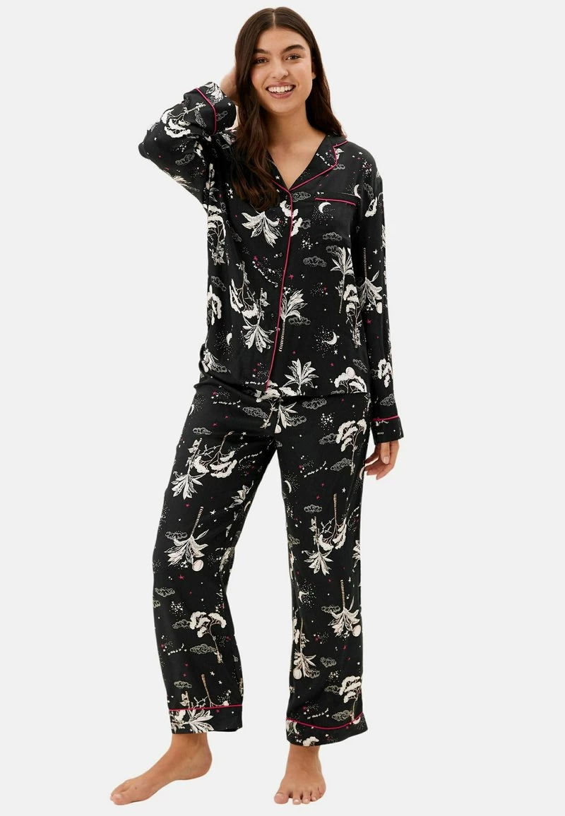 Marks & Spencer VISCOSE SATEEN FLORAL REVER SET - Nachtwäsche Set - Black Mix 8 Marks & Spencer VISCOSE SATEEN FLORAL REVER SET - Nachtwäsche Set - Black Mix – Bild 6