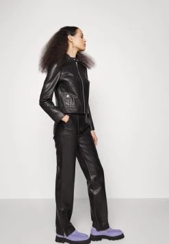 Marella ODINO - Lederjacke - Black 12 Marella ODINO - Lederjacke - Black -Frauen Geschäft 646d648cc3bb43c88a41b18a2c2cdb54