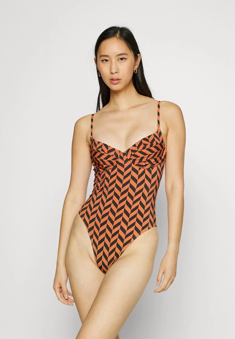 Billabong CROSS STEP ONE PIECE - Badeanzug - Brick 3 Billabong CROSS STEP ONE PIECE - Badeanzug - Brick