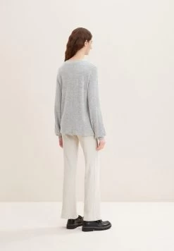 Tom Tailor GEMUSTERTES  - Langarmshirt - Concrete Grey Melange -Frauen Geschäft 69b5fcb0865148ec8d2f48126055dfdc