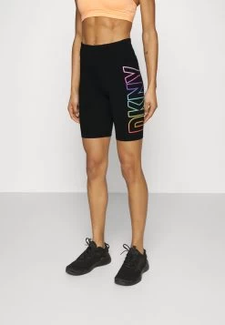 DKNY PRIDE LOGO HIGH WAIST SHORT - Tights - Black