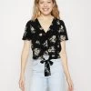 Vero Moda VMEASY TIE - Bluse - Black/multi-coloured 2 Vero Moda VMEASY TIE - Bluse - Black/multi-coloured -Frauen Geschäft 6b64b3491c6441779636d93f192b48ba