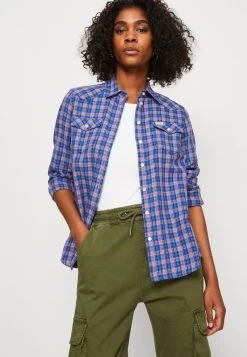 Wrangler WESTERN SHIRT - Hemdbluse - Nautical Blue 11 Wrangler WESTERN SHIRT - Hemdbluse - Nautical Blue -Frauen Geschäft 6dc953a5328b47c1af87840a96d0777f