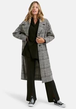 CHECKERD - Klassischer Mantel - Black Print 9 CHECKERD - Klassischer Mantel - Black Print -Frauen Geschäft 705bfed5b0074877b4fb89d8ede02d13