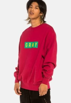 GRIMEY Sweatshirt - Rojo -Frauen Geschäft 72875bd8119a46fe9c0df36e7acd91c9