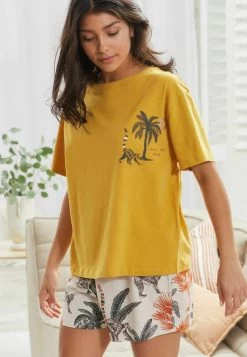 Next SET - Nachtwäsche Set - Ecru Lemur