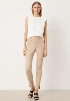 S.Oliver BLACK LABEL BROEKEN - Stoffhose - Beige