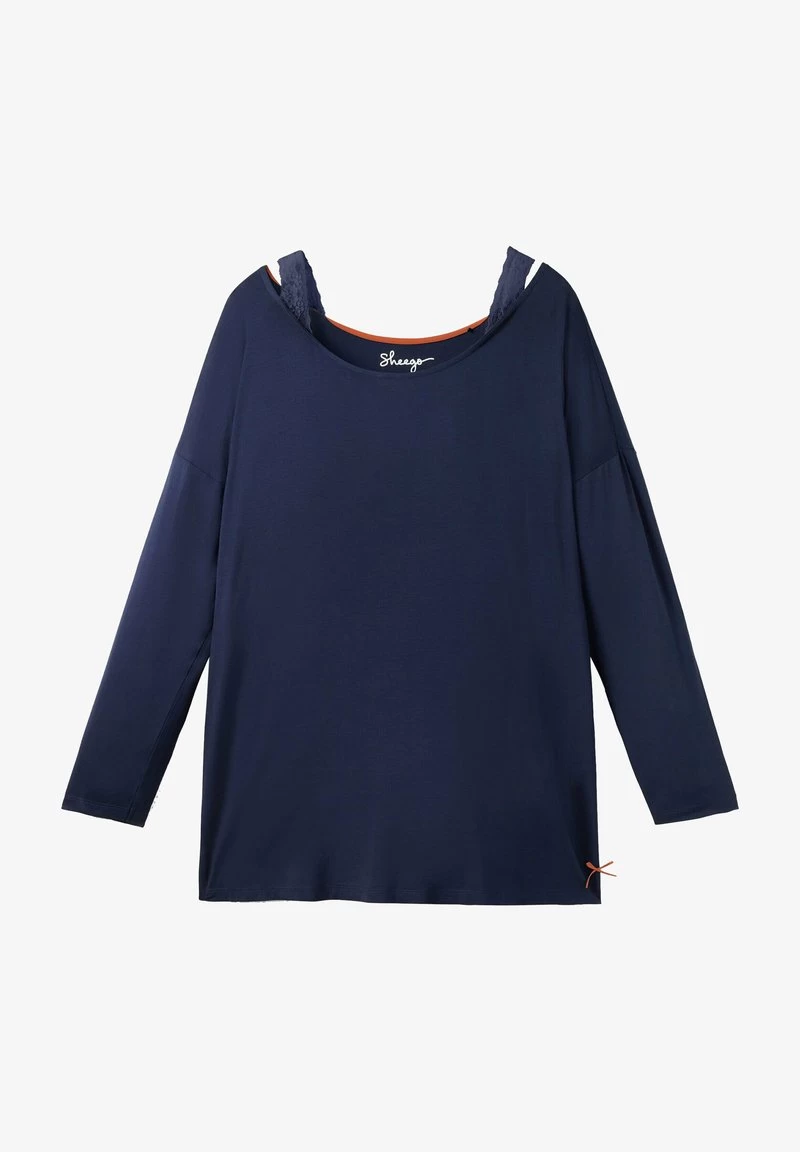 Sheego Nachtwäsche Shirt - Marine 7 Sheego Nachtwäsche Shirt - Marine – Bild 5