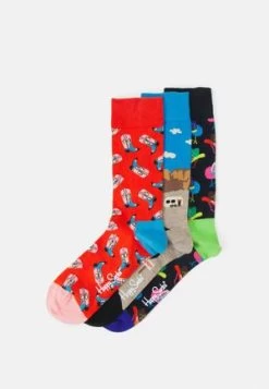 Happy Socks SOCKS 3 PACK - Socken - White/green/beige -Frauen Geschäft 7f5743ad3bb744698e4622bce5e23b6c