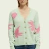 Scotch & Soda INTARSIA BOXY FIT - Strickjacke - Light Green/light Pink 1 Scotch & Soda INTARSIA BOXY FIT - Strickjacke - Light Green/light Pink -Frauen Geschäft 804475f090724983ae9496bbf44d5598
