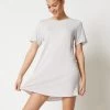 Skiny SL KURZARM EVERY NIGHT IN MIX - Nachthemd - Quietgrey Stripes -Frauen Geschäft 87c330ca93c84ee685422f05fa121ac7