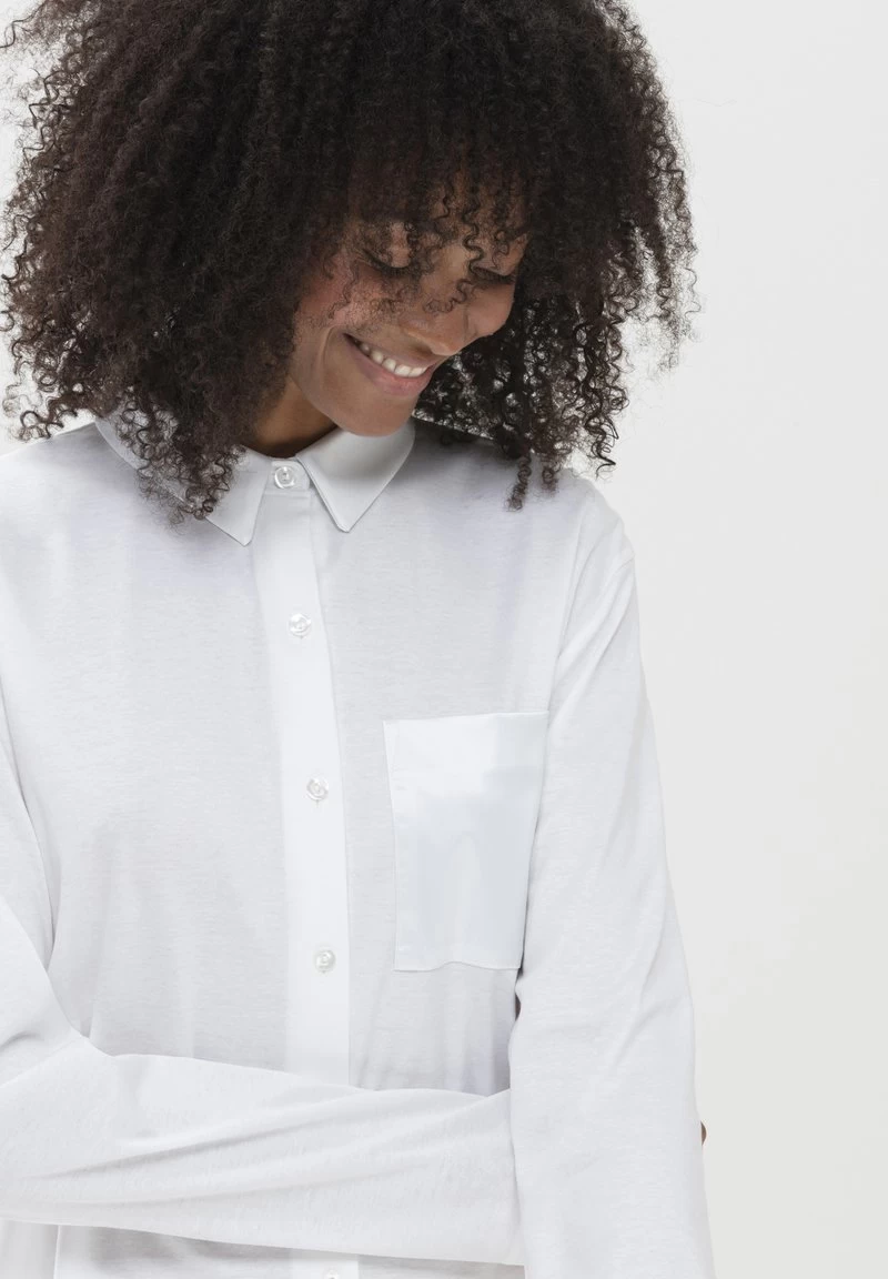 MEY Nachtwäsche Shirt - Weiss 5 MEY Nachtwäsche Shirt - Weiss – Bild 3
