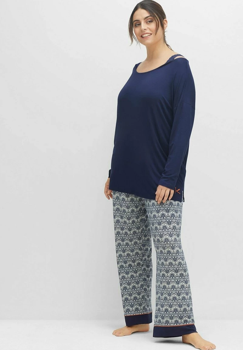 Sheego Nachtwäsche Shirt - Marine 4 Sheego Nachtwäsche Shirt - Marine – Bild 2