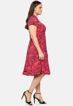 Sheego Freizeitkleid - Pink Bedruckt -Frauen Geschäft 88cfbf24449c42349a5337ac45ca36d3