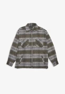 Pegador BALE LOGO EMBROIDERY ZIP SHIRT UNISEX - Hemdbluse - Forest Green/rock Grey -Frauen Geschäft 88d7e9d0662440c599d2095d7942e663